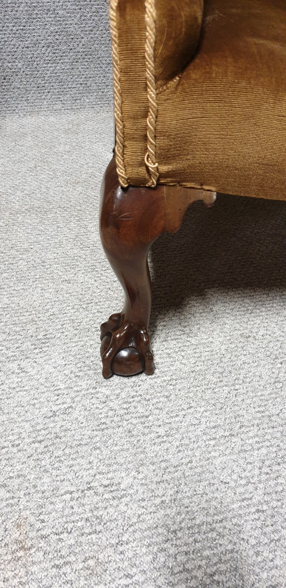 Georgian Mahogany winged Armchair  View V