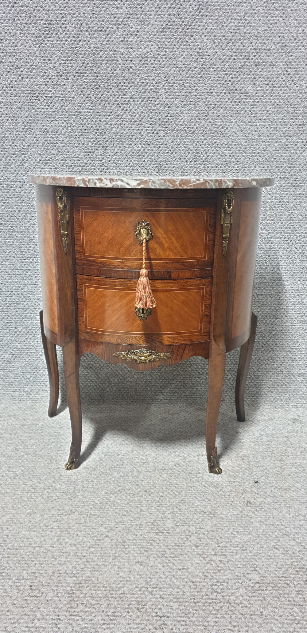 French Marble Demi Loon Chest