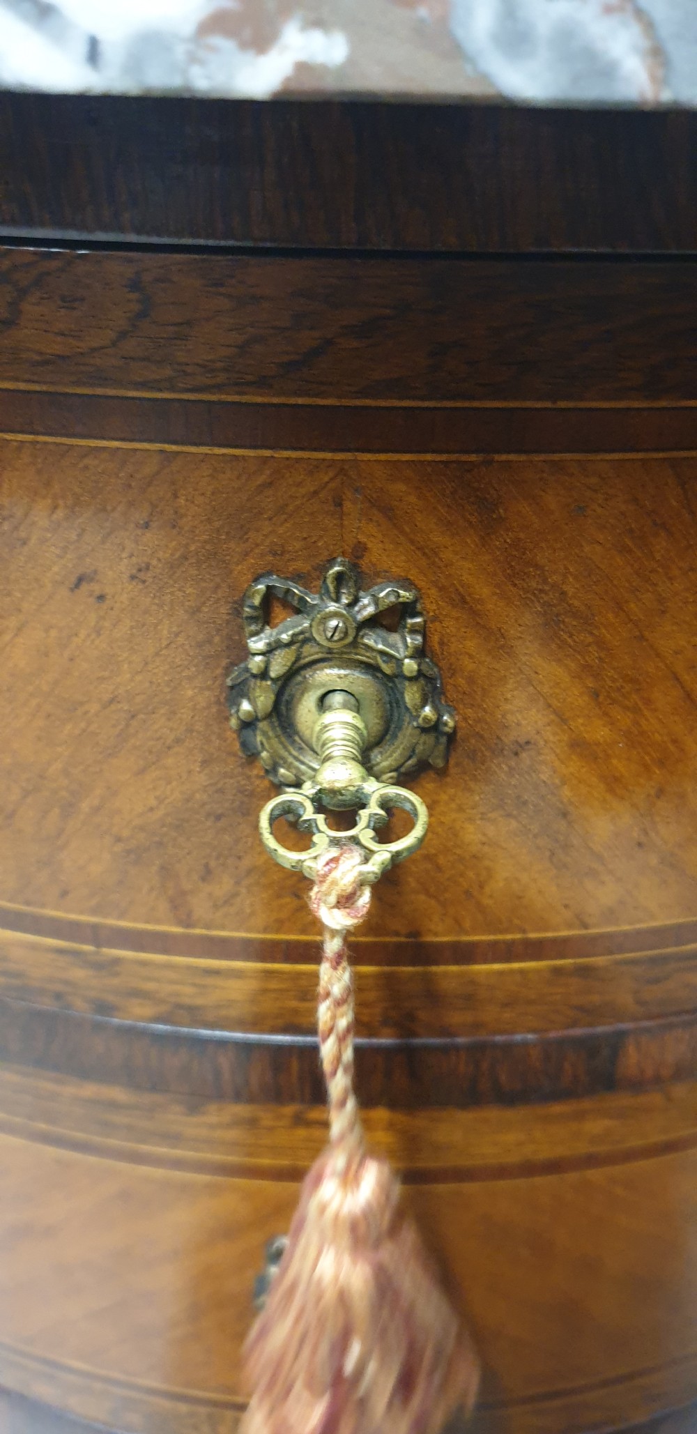 French Marble Demi Loon Chest View II