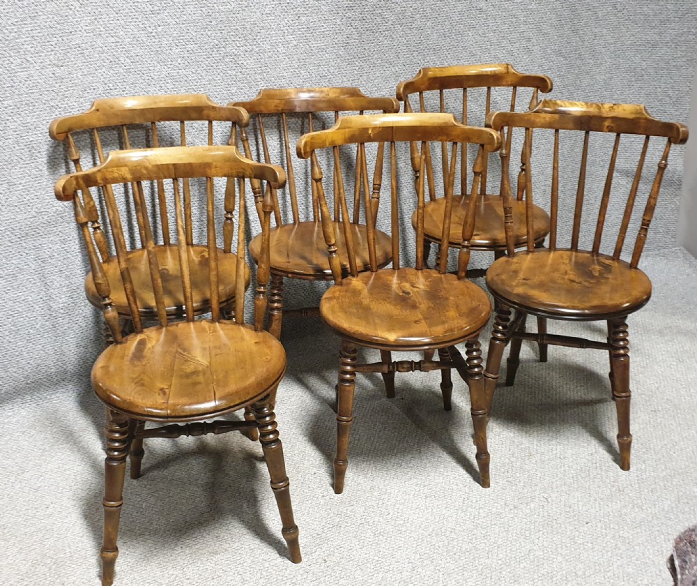 Good Set Six Kitchen Dining Chairs (Ibex)