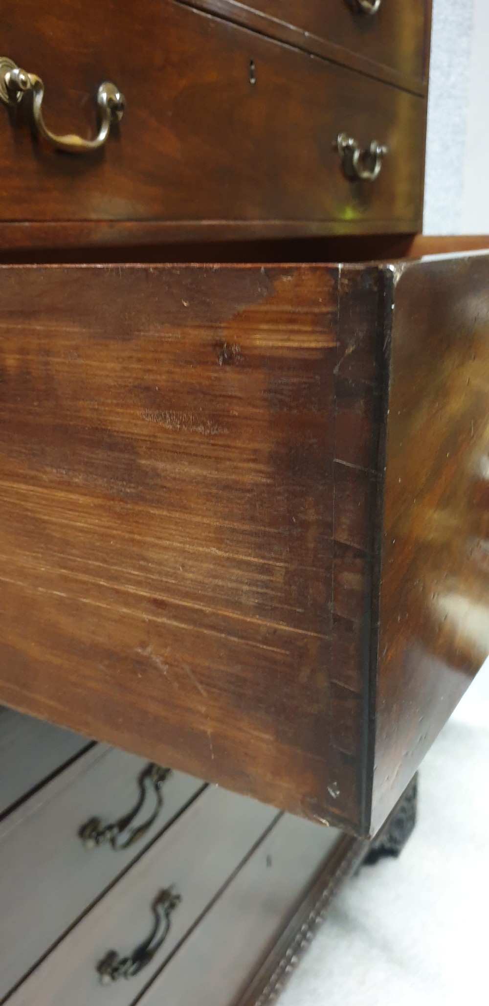 Outstanding Georgian Mahogany Chest On Chest of Drawers C.1790 View X