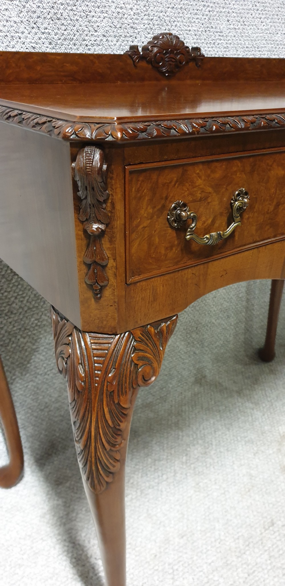 Burr Walnut Sidetable  View III