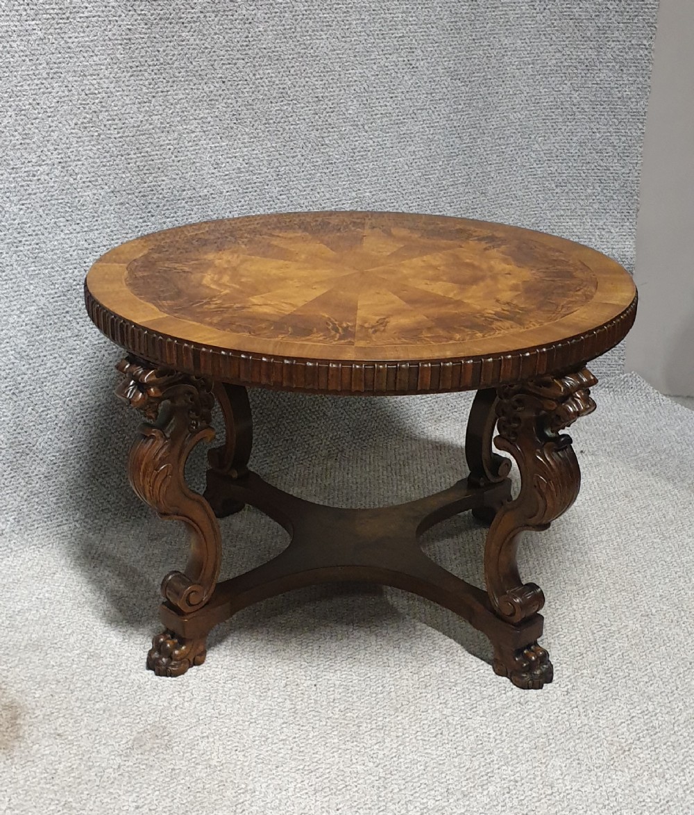 Superb Burr Walnut Coffee Table