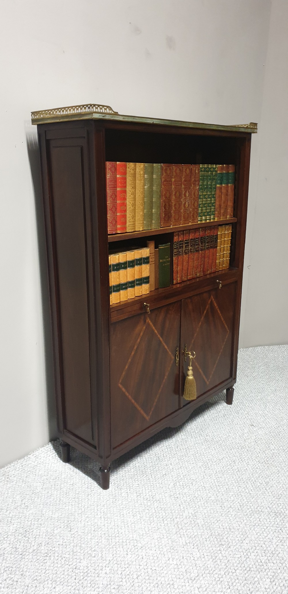 French Mahogany Open Bookcase View IV