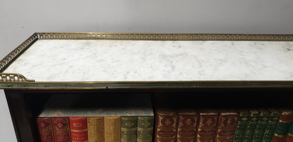 French Mahogany Open Bookcase View V