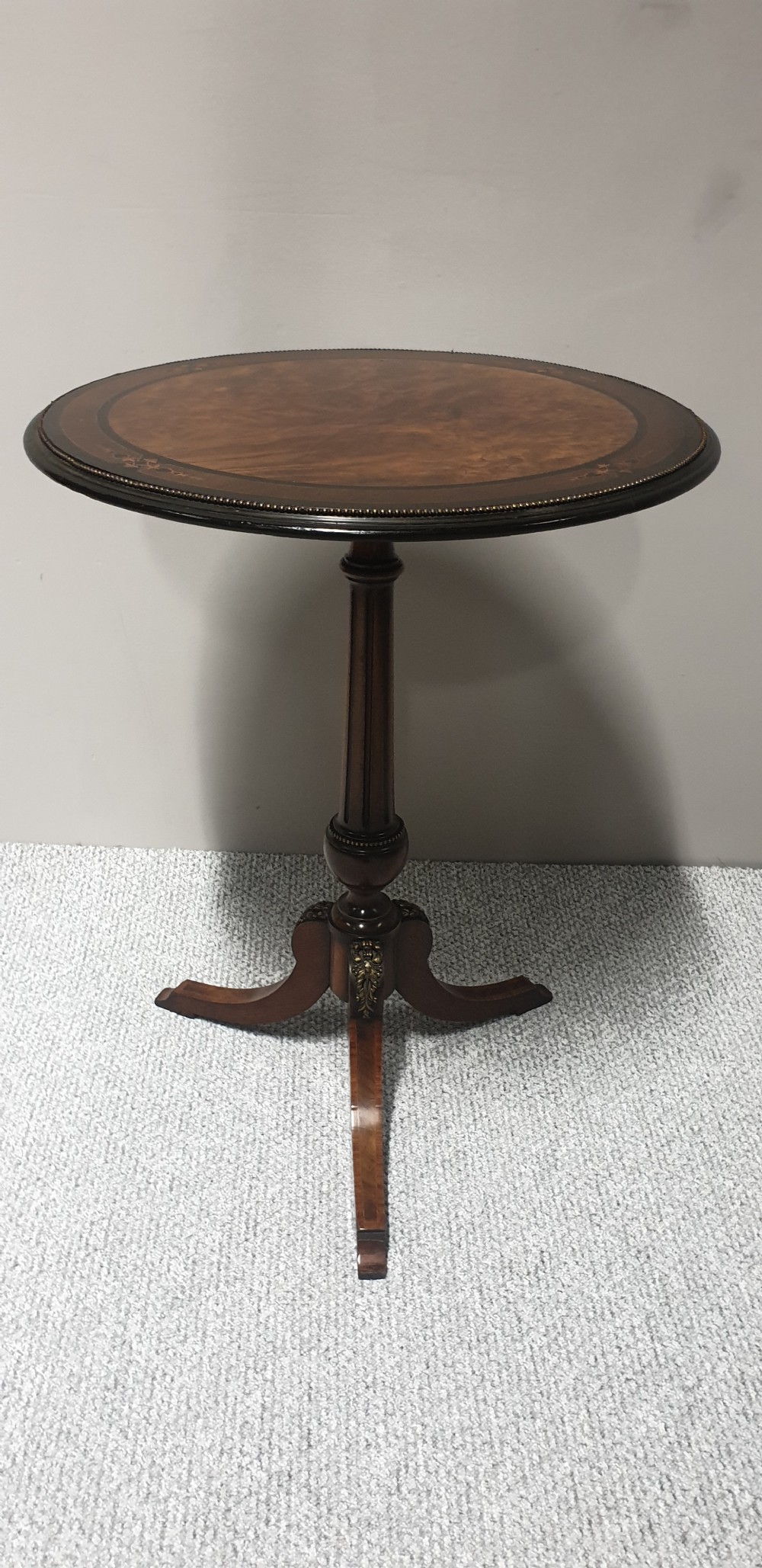 Superb Amboyna Pedesta Table View IV