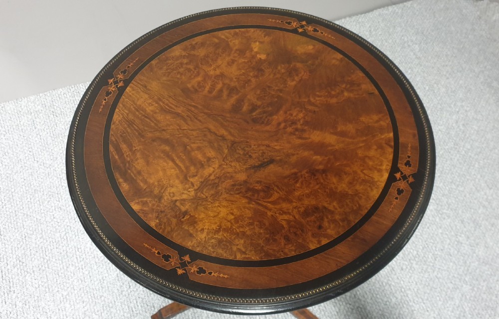 Superb Amboyna Pedesta Table View V