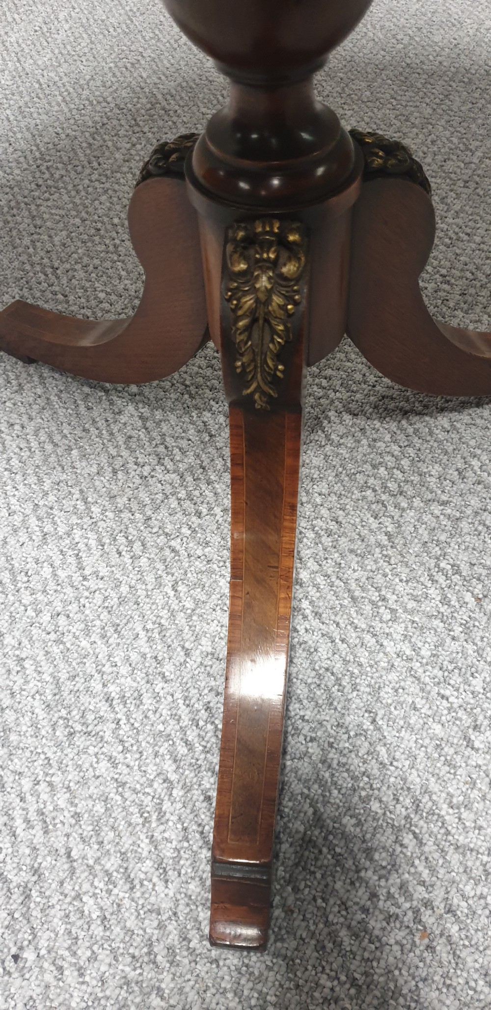Superb Amboyna Pedesta Table View VII