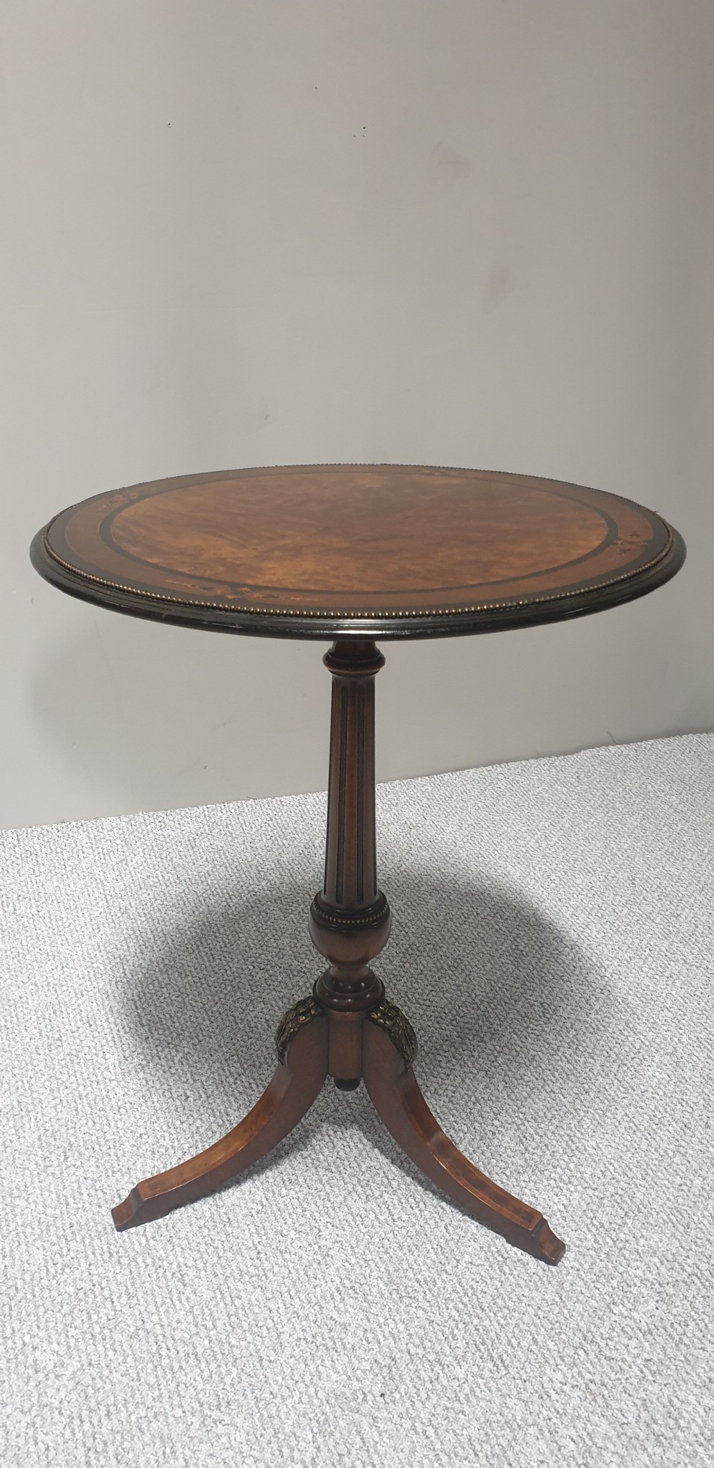 Superb Amboyna Pedesta Table View XII