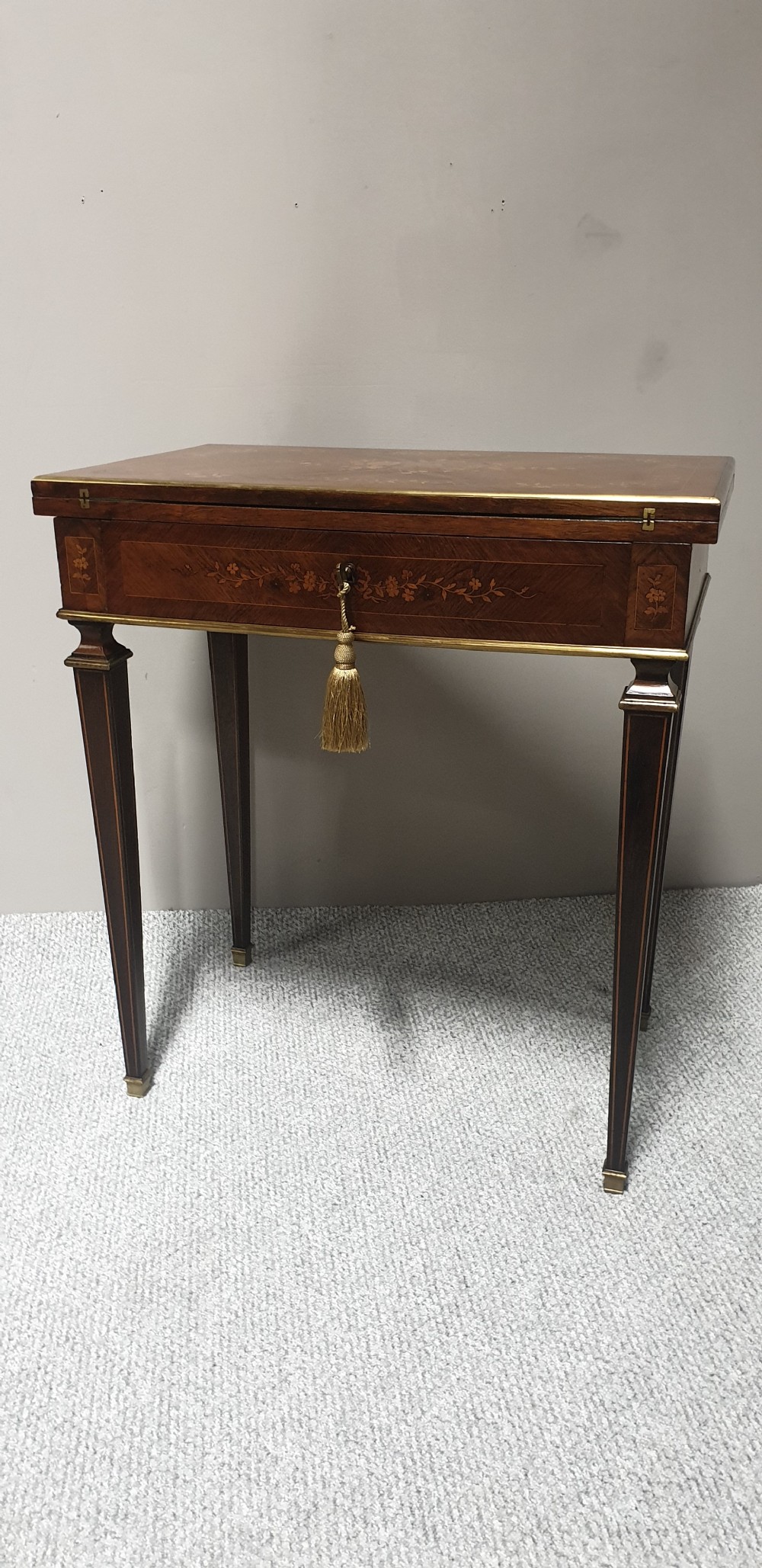 French Marquetry Games Writing Table View II