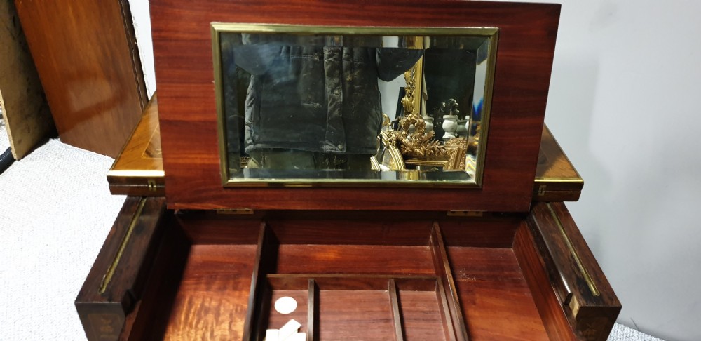 French Marquetry Games Writing Table View IX