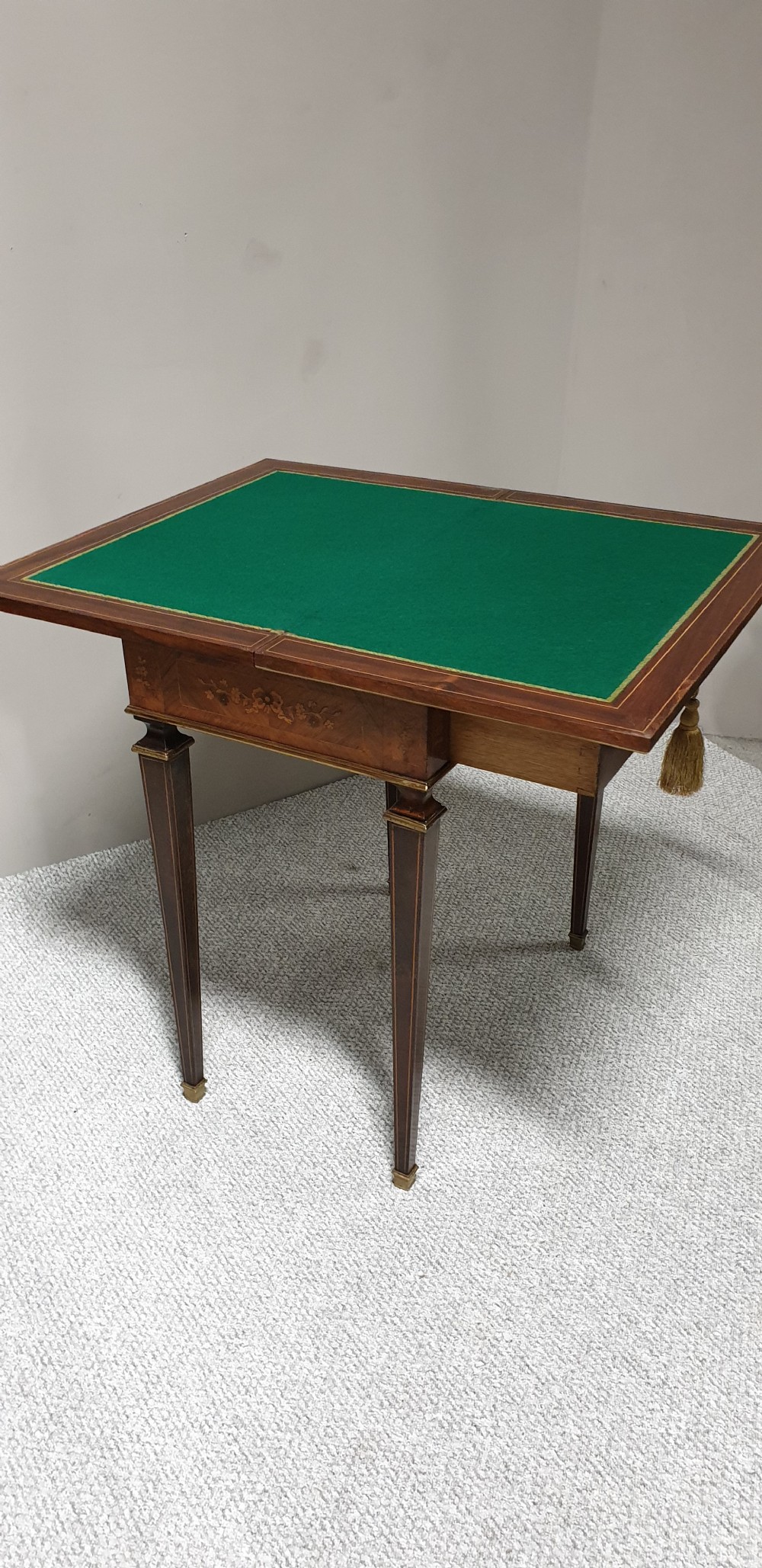 French Marquetry Games Writing Table View XIII