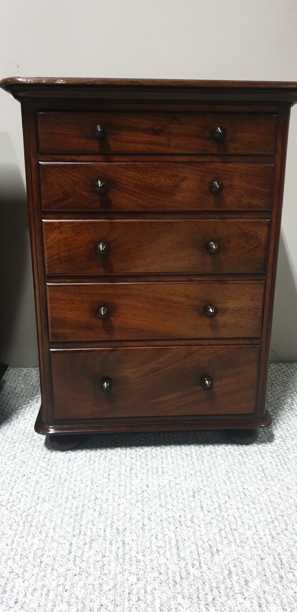 Pair Mahogany Bedside Chests of Drawers View V