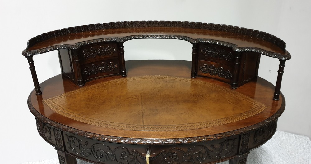 Irish Mahogany Desk 'Robert Strahan' View III