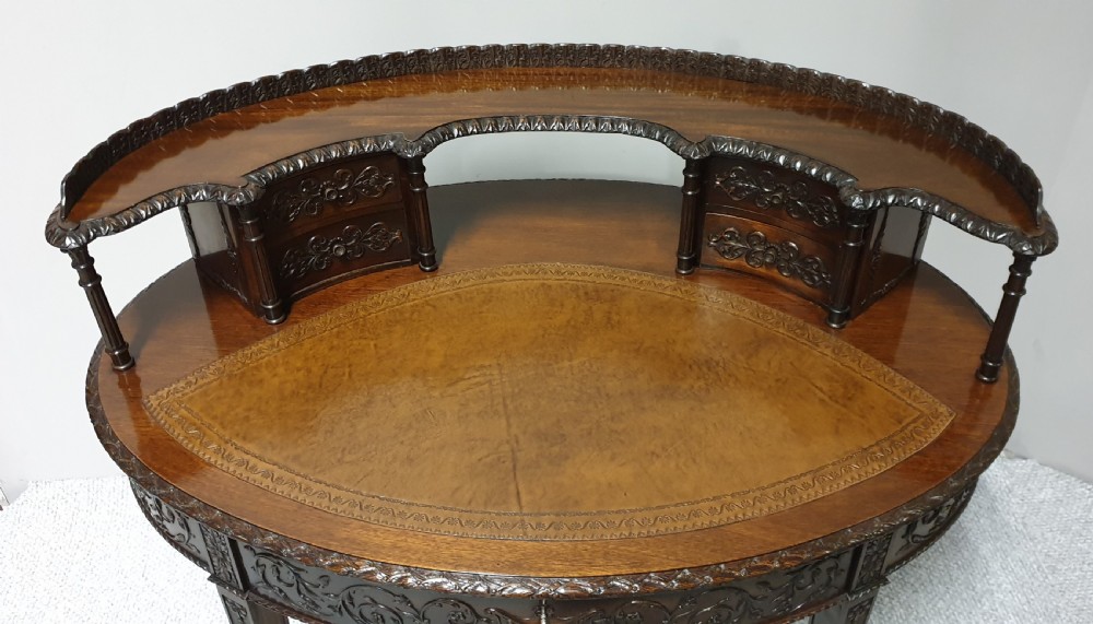 Irish Mahogany Desk 'Robert Strahan' View IV