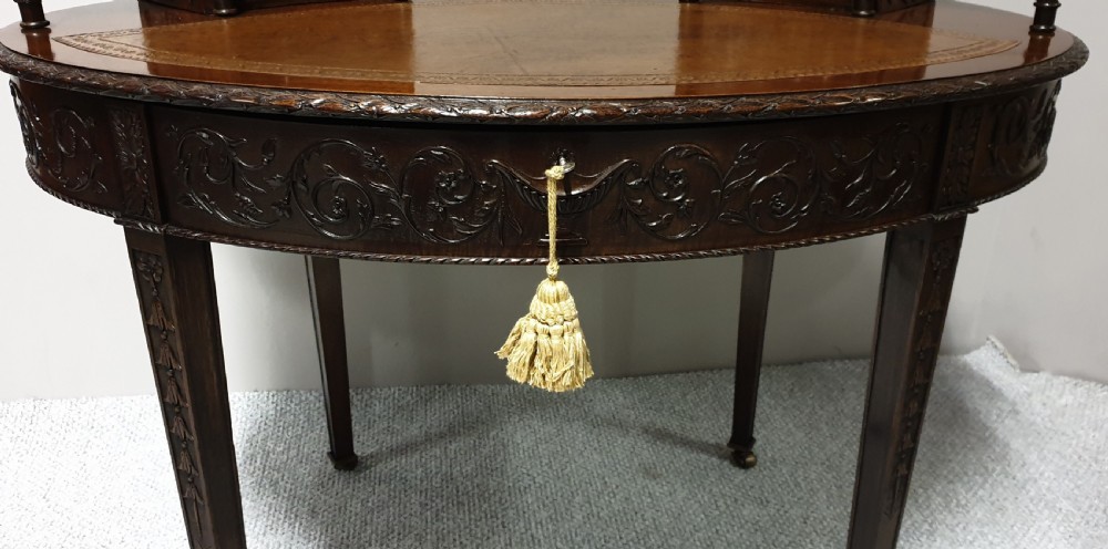 Irish Mahogany Desk 'Robert Strahan' View V
