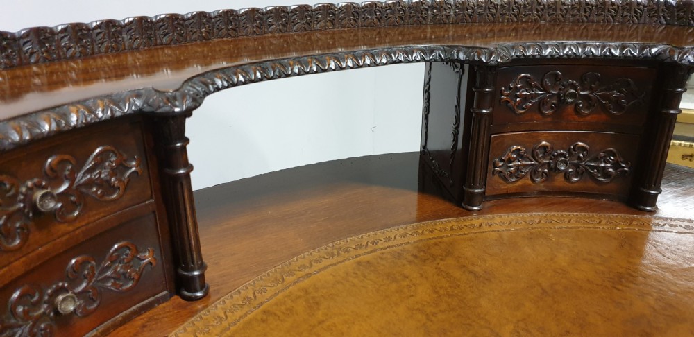 Irish Mahogany Desk 'Robert Strahan' View XV