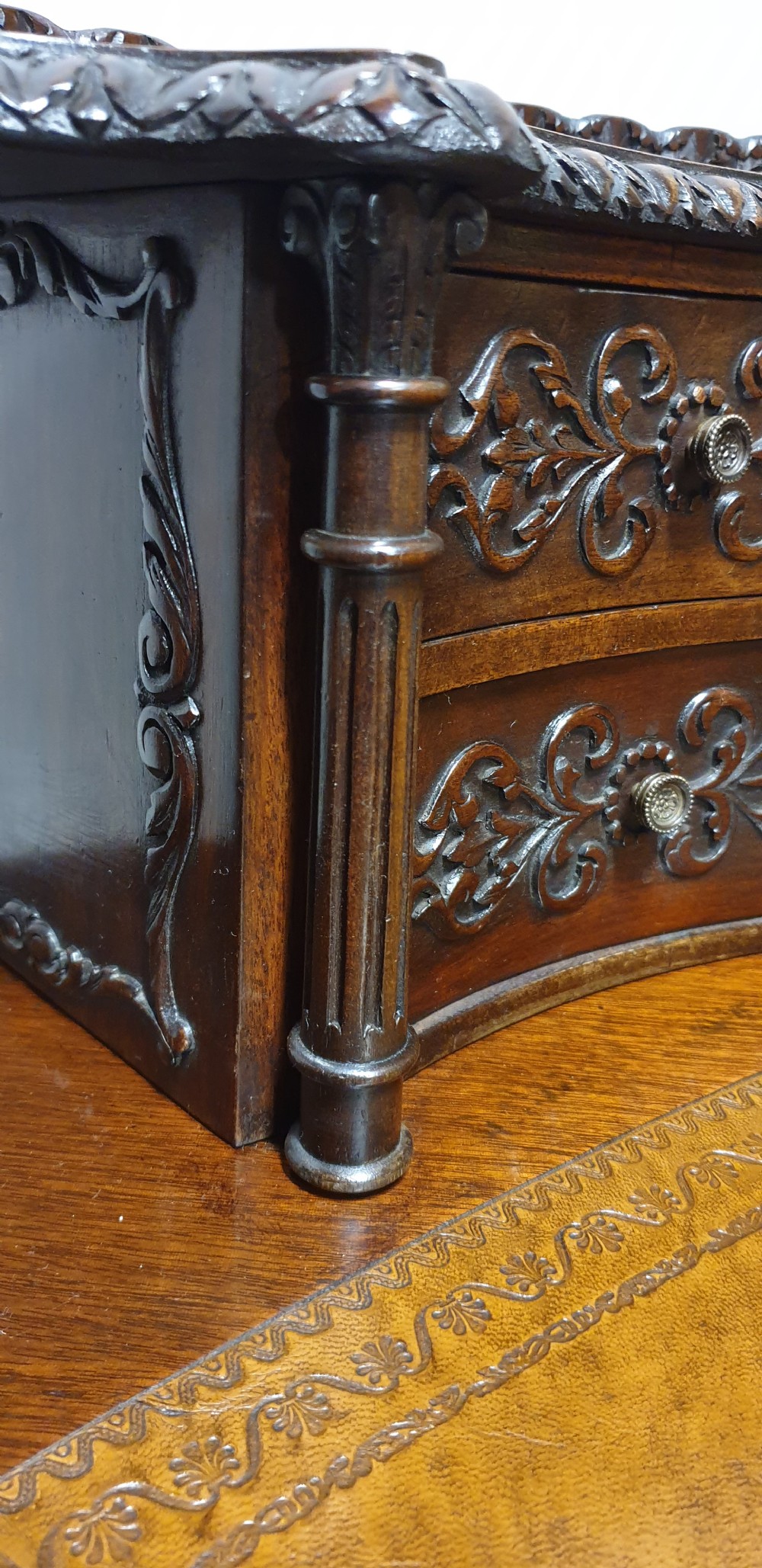 Irish Mahogany Desk 'Robert Strahan' View XVII