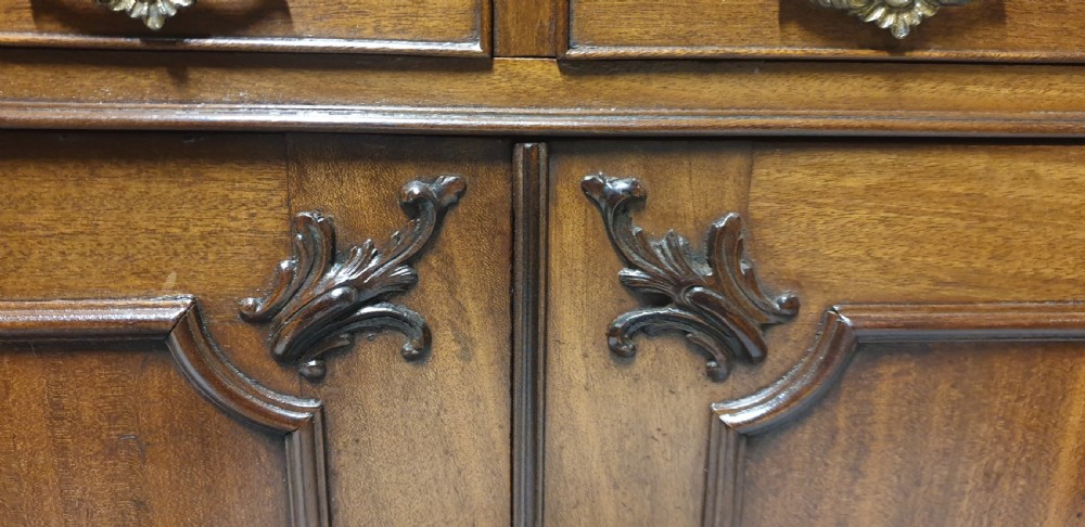 Superb Georgian Mahogany Open Bookcase View IX