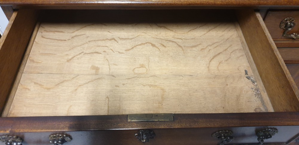 Superb Georgian Mahogany Open Bookcase View XVI