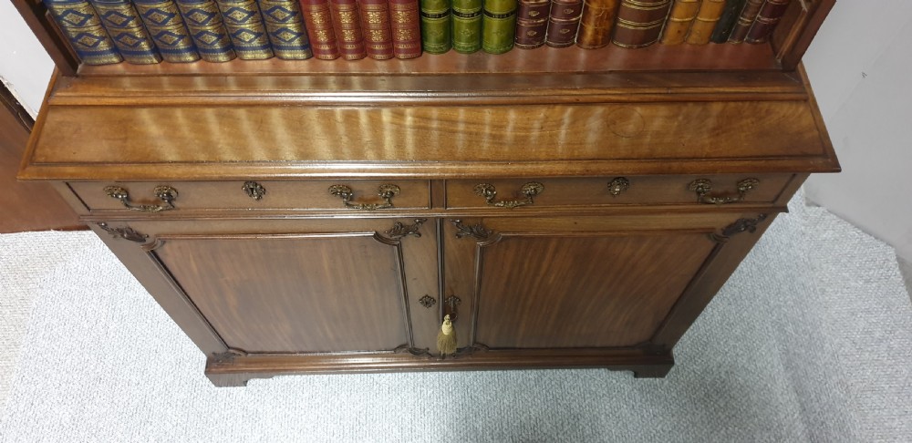 Superb Georgian Mahogany Open Bookcase View XVIII