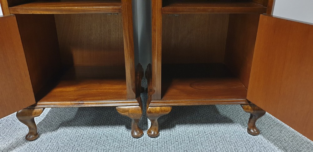Pair Queen Anne Bedside Cabinets View III
