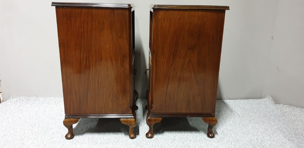 Pair Queen Anne Bedside Cabinets View IV