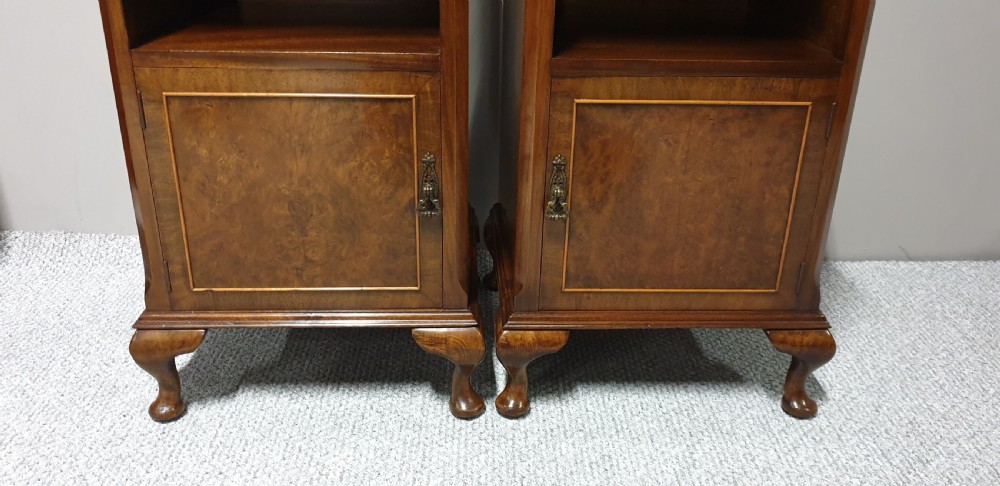 Pair Queen Anne Bedside Cabinets View VII