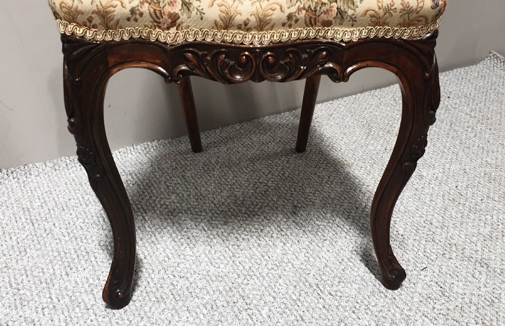 Set of Six Victorian Walnut Dining Chairs  View V