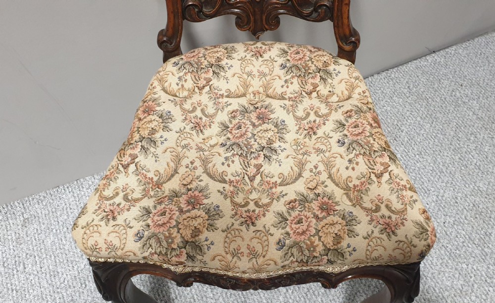 Set of Six Victorian Walnut Dining Chairs  View VI