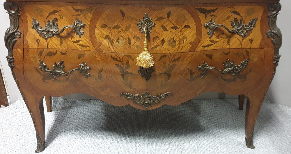 Outstanding French Marquetry Commode Chest of Drawers View II