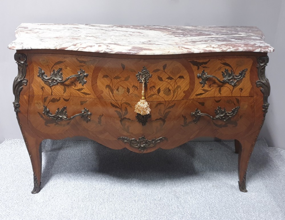 Outstanding French Marquetry Commode Chest of Drawers View III