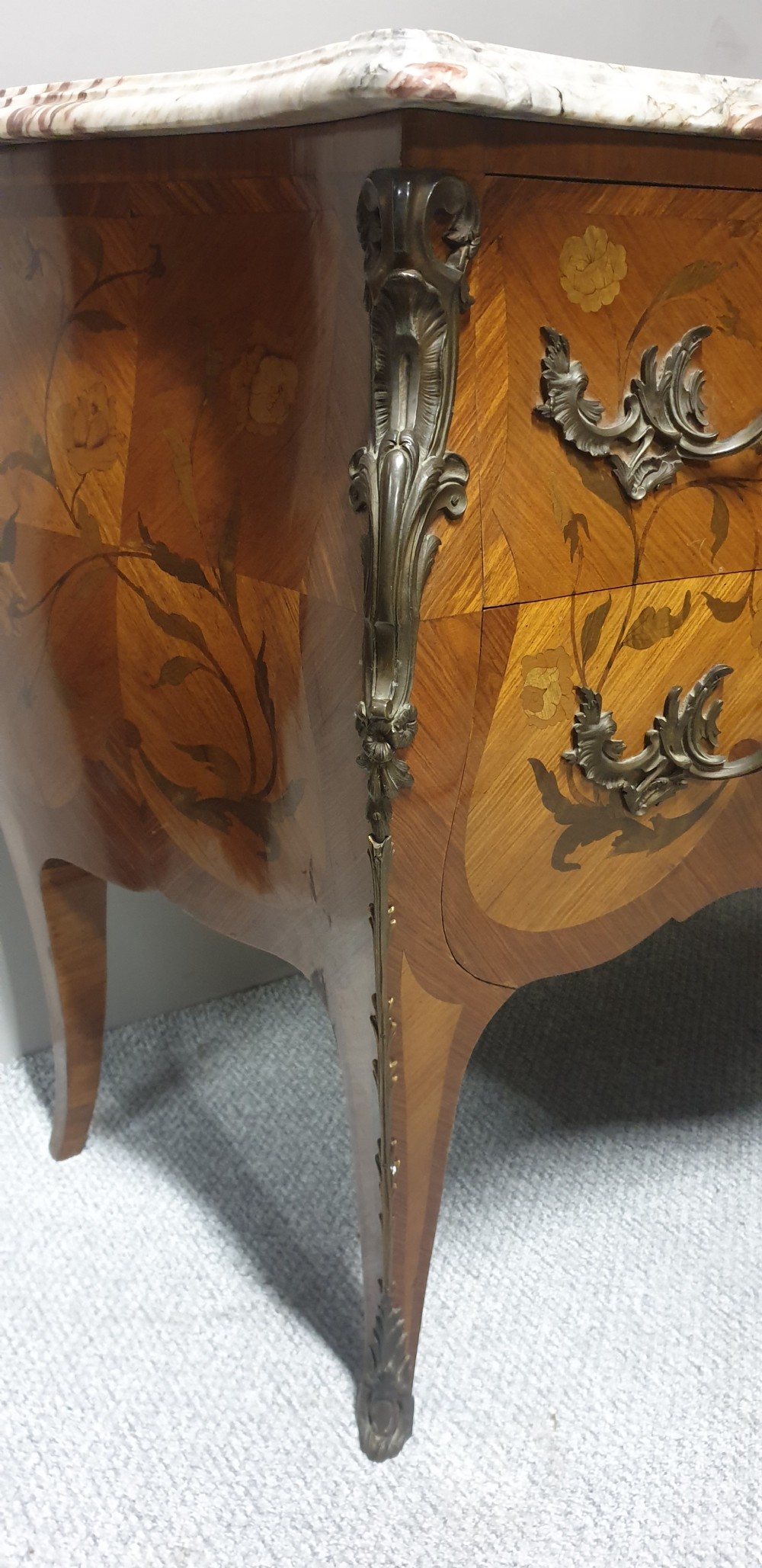 Outstanding French Marquetry Commode Chest of Drawers View X
