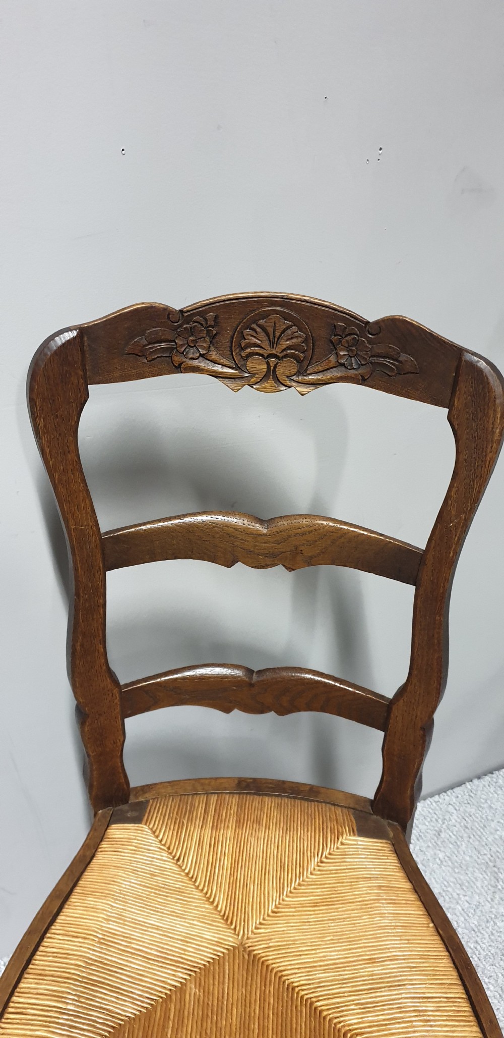 A SET OF SIX FRENCH KITCHEN CHAIRS  View VII