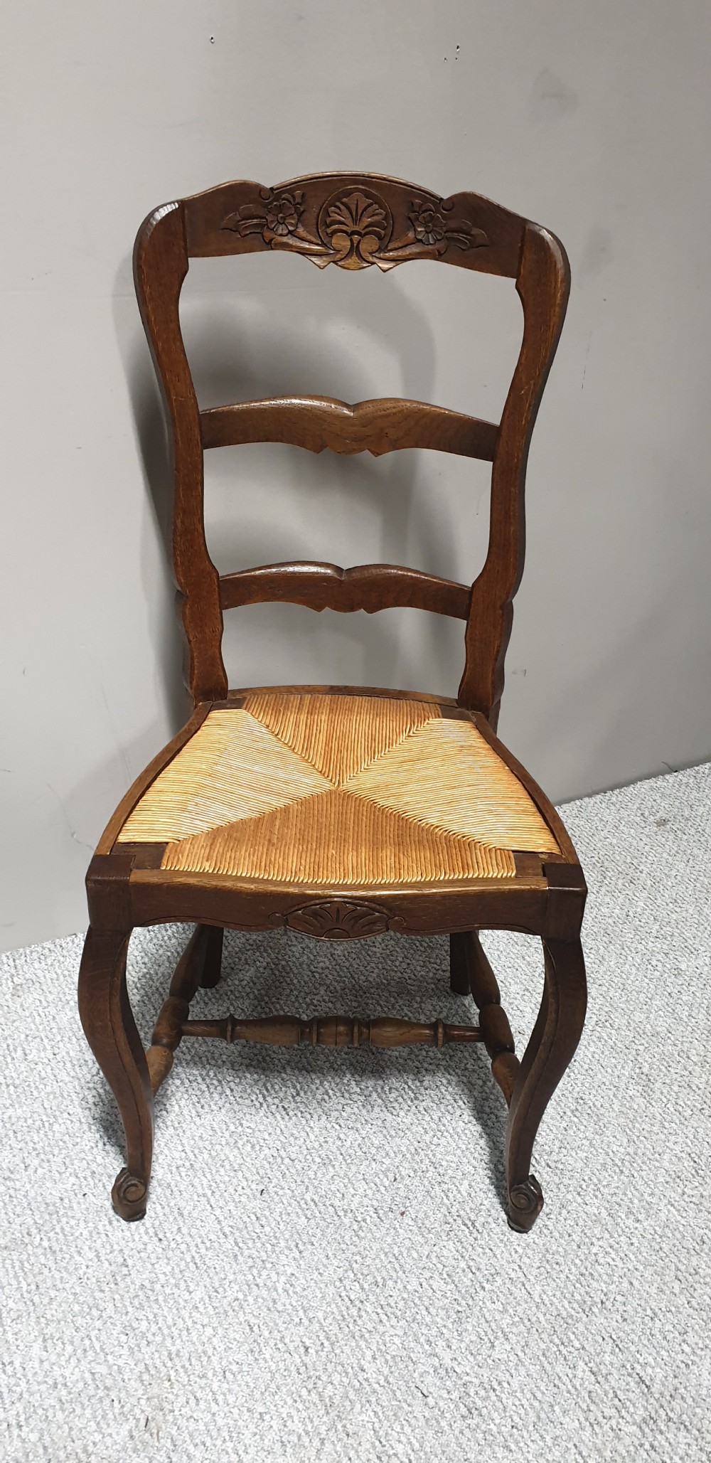 A SET OF SIX FRENCH KITCHEN CHAIRS  View VIII