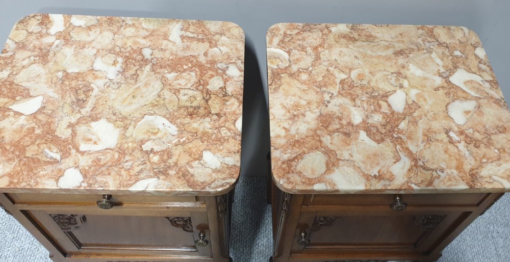 Pair Oversized French Bedside Cabinets  View II