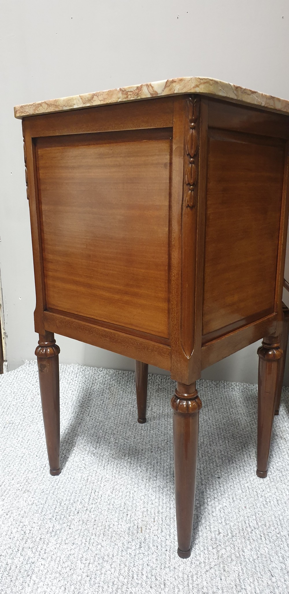 Pair Oversized French Bedside Cabinets  View IV