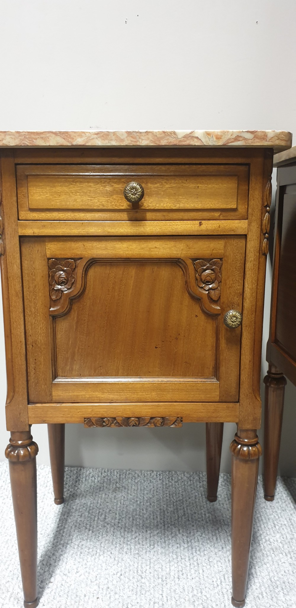 Pair Oversized French Bedside Cabinets  View VII