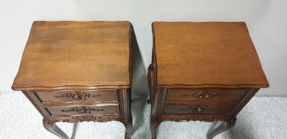 Pair French Bedside Cabinets  View V