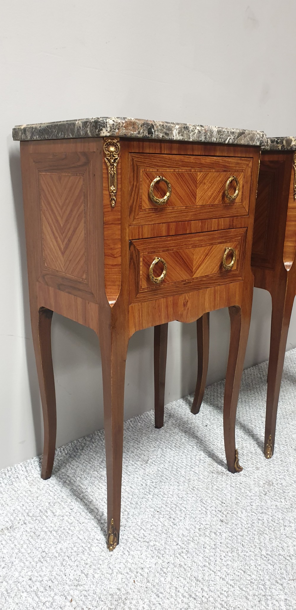 Top Quality Pair French Bedside Cabinets View VI