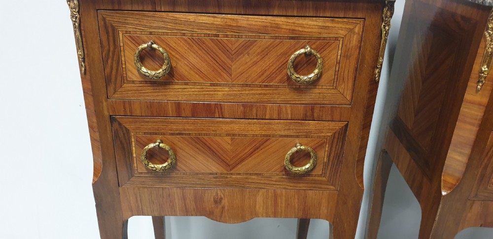 Top Quality Pair French Bedside Cabinets View IX