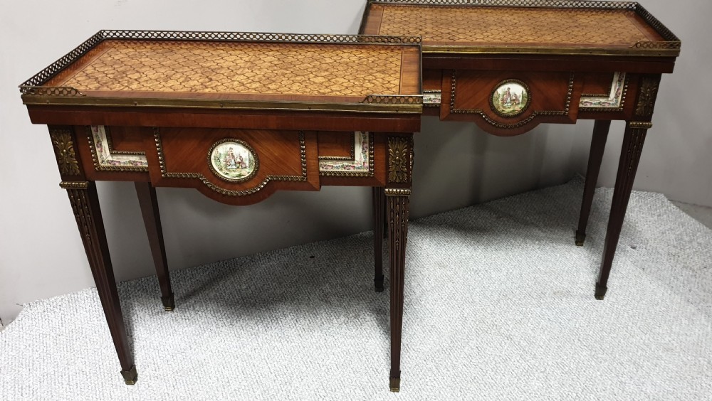 Fabulous Pair French Card tables View V