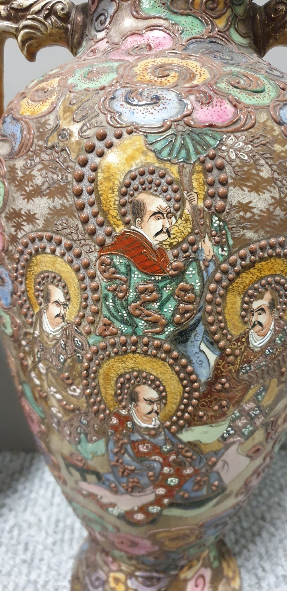 Large Pair Satsuma  Vases  View VIII