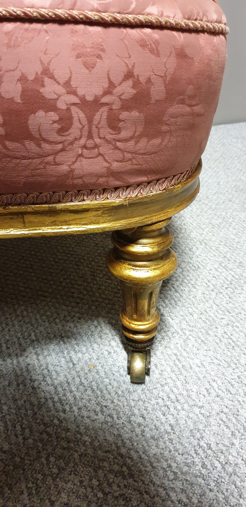 Pretty Victorian Gilt Sofa View VI