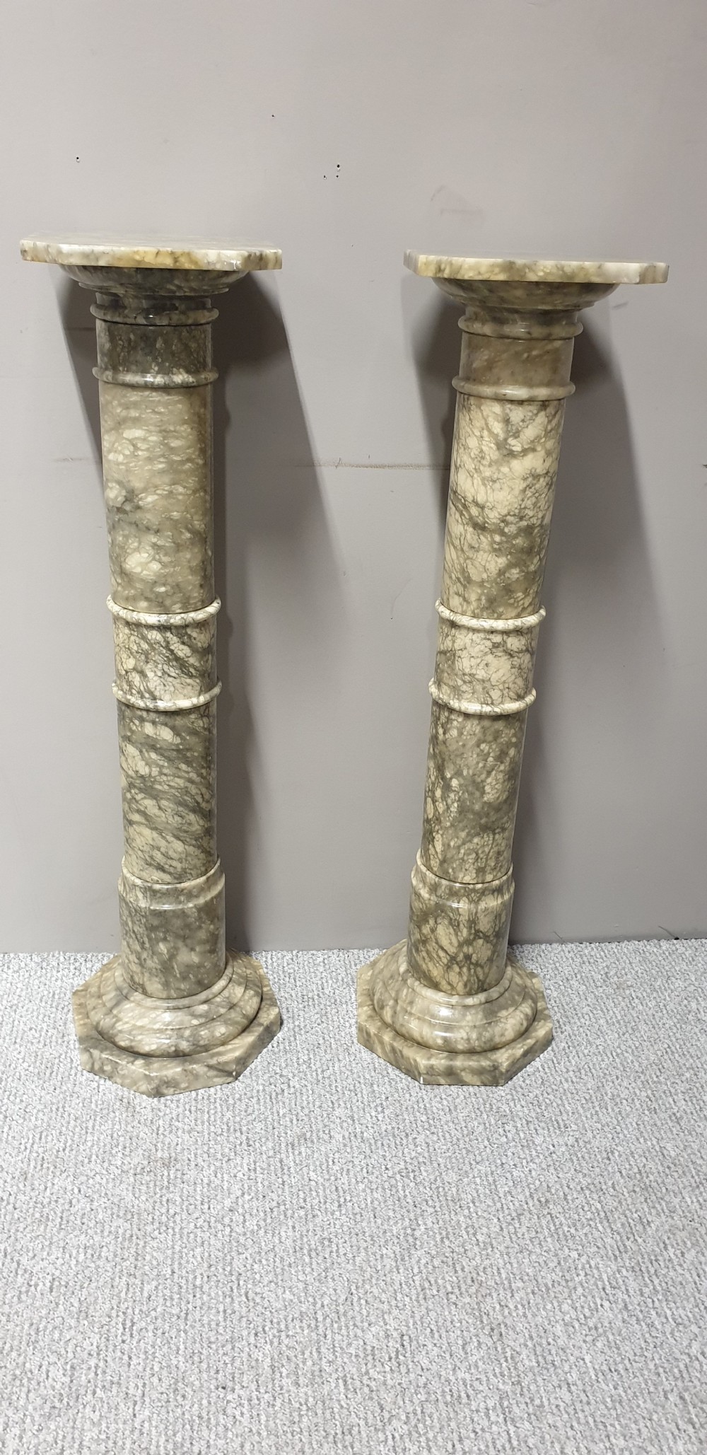 Pair Alabaster Columns