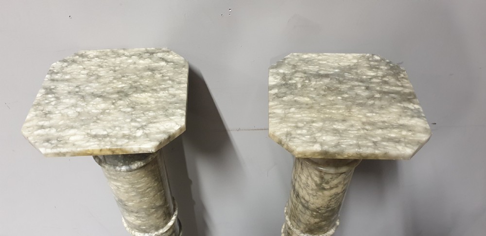 Pair Alabaster Columns View II