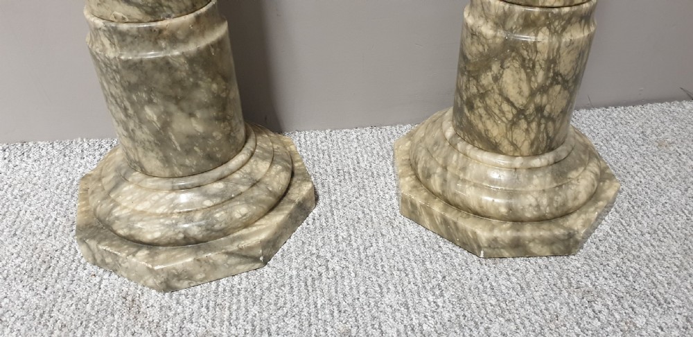Pair Alabaster Columns View III