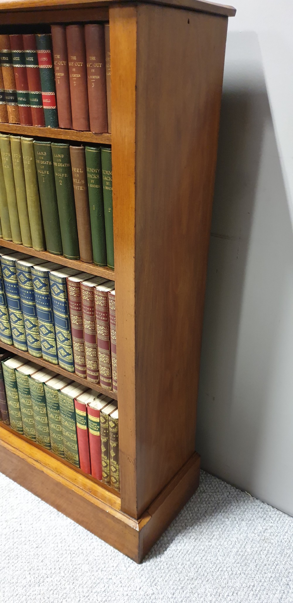 Victorian Mahogany Open Bookcase  View III