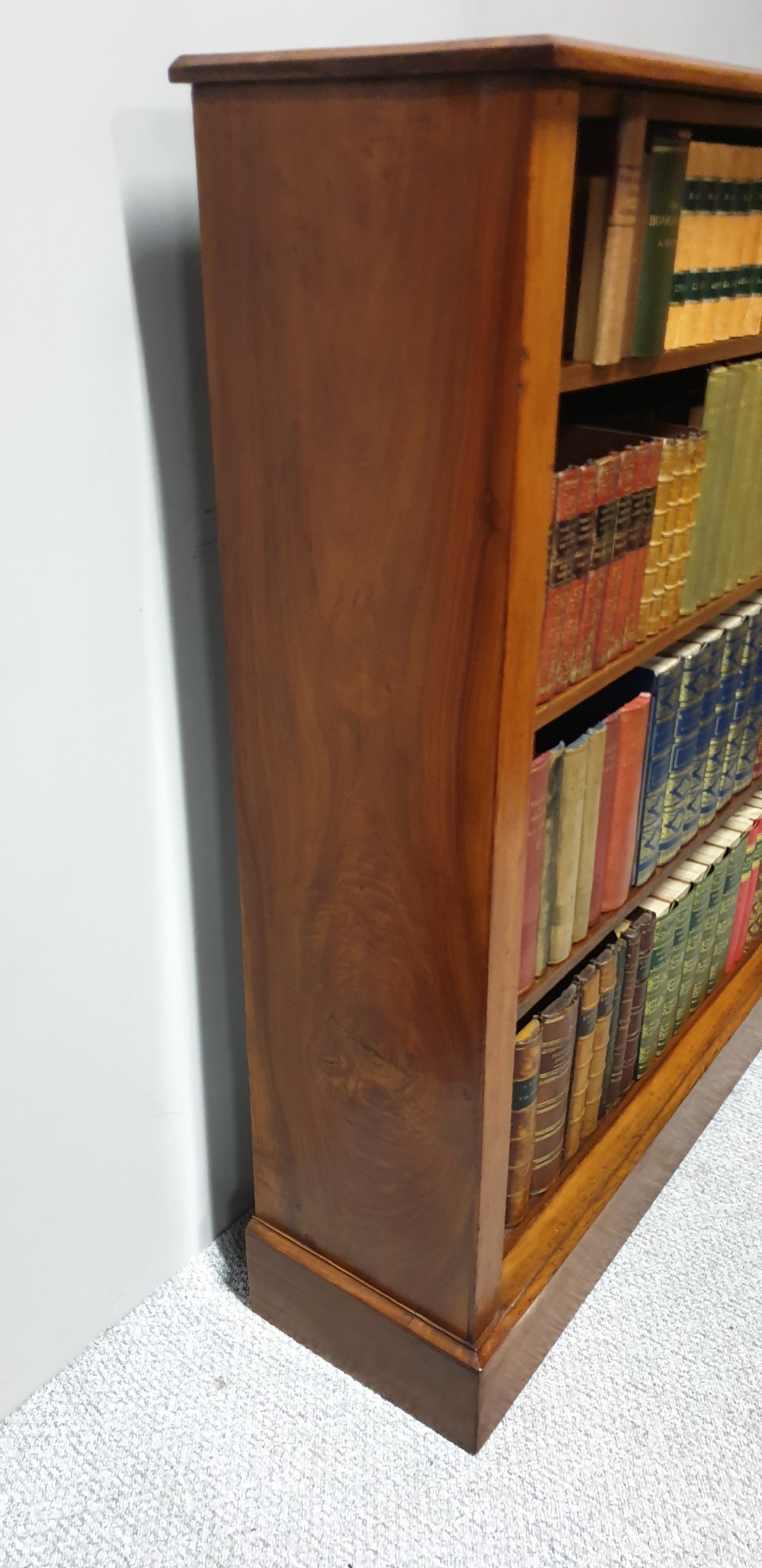 Victorian Mahogany Open Bookcase  View V