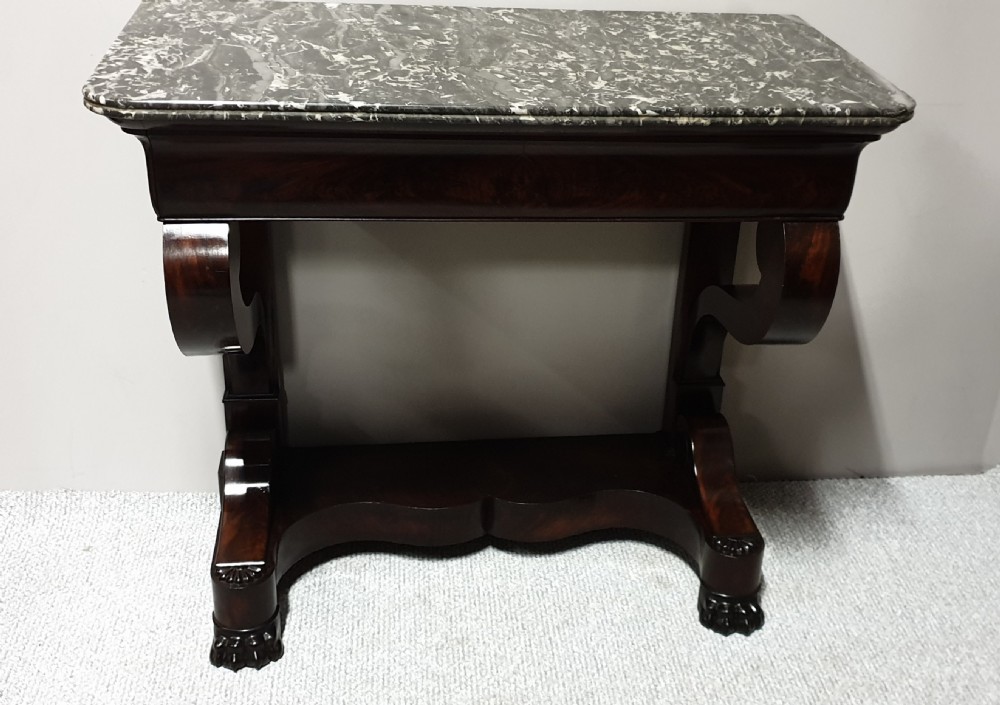 French Mahogany Console Table  View II